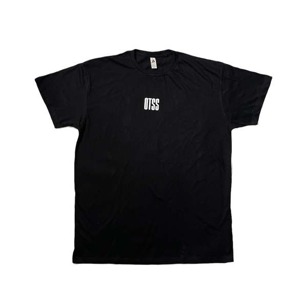 OTSS BOX LOGO GRAPHIC BLACK T-SHIRT