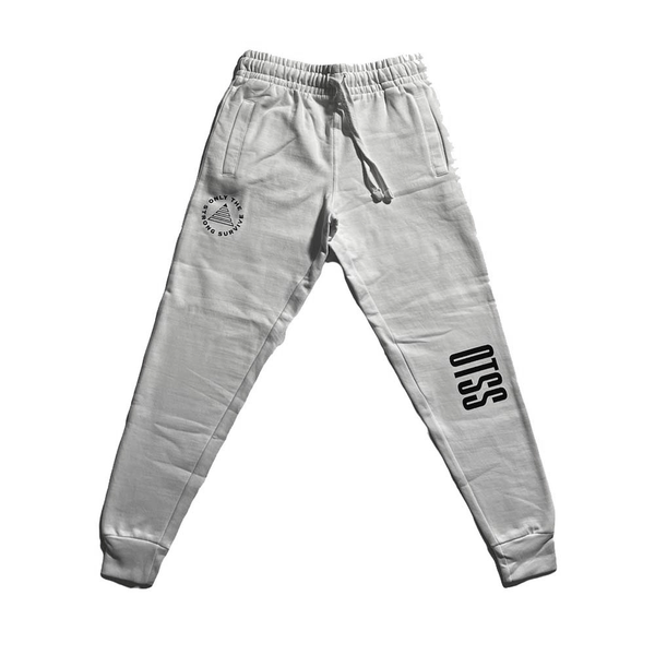 OTSS LOGO WHITE JOGGER SWEATPANTS